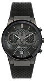 Salvatore Ferragamo SFME00621 Sapphire Chrono Men's Watch – Black Dial & Black Rubber Strap