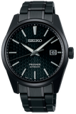 Seiko Presage SPB229J1 Sharp Edged Series Men's Watch – Black Dial & Black Steel Strap