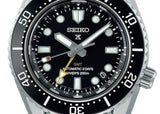 Seiko Prosprex Dark Depths GMT Automatic Black Dial Silver Steel Strap Watch For Men - SPB383J1