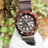 Seiko 5 Sports SRPD85K1 Automatic Men's Watch – Brown Dial & Brown Nylon Strap