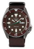 Seiko 5 Sports SRPD85K1 Automatic Men's Watch – Brown Dial & Brown Nylon Strap