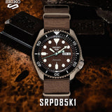 Seiko 5 Sports SRPD85K1 Automatic Men's Watch – Brown Dial & Brown Nylon Strap