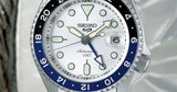 Seiko 5 Sports SSK033K1 SKX GMT Automatic Men's Watch – Sky Blue Dial & Silver Steel Bracelet