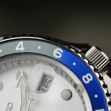 Seiko 5 Sports SSK033K1 SKX GMT Automatic Men's Watch – Sky Blue Dial & Silver Steel Bracelet
