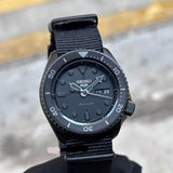 Seiko 5 Sports SRPD79K1 Automatic Men's Watch – Black Dial & Black NATO Strap