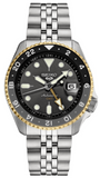 Seiko 5 Sports SSK021K1 GMT US Special Edition Automatic Men's Watch – Grey Dial & Silver Steel Bracelet