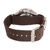 Seiko 5 Sport Automatic Brown Dial Brown Nylon Strap Watch For Men - SRPD85K1