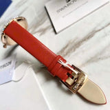 Swarovski 5519226 Crystal Frost Women's Watch – Red Dial & Red Leather Strap