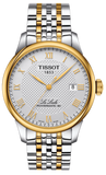 Tissot T0064072203301 T Classic Le Locle Powermatic 80 Men's Watch – Silver Dial & Two-Tone Steel Strap