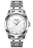 Tissot T Trend Couturier T035.210.11.011.00 Quartz Women's Watch – White Dial & Silver Steel Strap