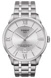 Tissot T099.407.11.038.00 Chemin des Tourelles Powermatic 80 Automatic Men's Watch – Silver Dial & Silver Steel Bracelet