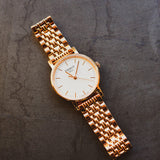 Tissot T Classic Everytime Small White Dial Rose Gold Mesh Bracelet Watch For Women - T109.210.33.031.00