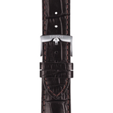 Tissot Chrono XL Silver Dial Brown Leather Strap Watch For Men - T116.617.16.037.00