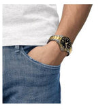 Tissot T120.410.22.051.00 Seastar 1000 Men’s Watch – Black Dial & Two-Tone Stainless Steel Bracelet