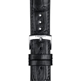 Tissot Carson Premium Chronograph Black Dial Black Leather Strap Watch For Men - T122.417.16.051.00
