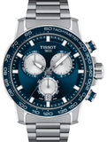 Tissot T125.617.11.041.00 Supersport Chrono Men’s Watch – Blue Dial & Silver Stainless Steel Bracelet