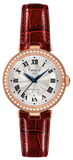 Tissot T126.207.66.113.00 Bellissima Small Lady Diamonds Women’s Watch – Silver Dial & Brown Leather Strap