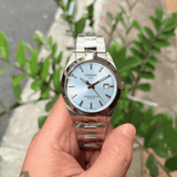 Tissot T127.407.11.351.00 Gentleman Powermatic 80 Silicium Men's Watch – Ice Blue Dial & Silver Steel Strap