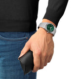 Tissot T137.207.11.091.00 PRX Powermatic 80 Men's Watch – Green Dial & Silver Steel Strap