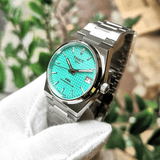Tissot T137.207.11.091.01 PRX Powermatic 80 Men's Watch – Light Green Dial & Silver Steel Strap
