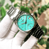 Tissot T137.207.11.091.01 PRX Powermatic 80 Men's Watch – Light Green Dial & Silver Steel Strap