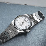 Tissot T137.207.11.111.00 PRX Powermatic 80 Men's Watch – White Dial & Silver Steel Strap