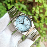 Tissot T137.207.11.351.00 PRX Powermatic 80 Men's Watch – Ice Blue Dial & Silver Steel Strap