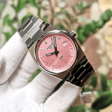 Tissot T137.210.11.331.00 PRX Quartz Women's Watch – Pink Dial & Silver Steel Strap