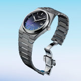 Tissot T137.407.11.051.01 Powermatic 80 Men's Watch – Gradient Blue Dial & Silver Steel Strap