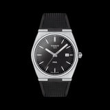 Tissot PRX Black Dial Black Rubber Strap Watch For Men - T137.410.17.051.00