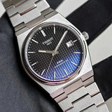 Tissot T137.407.11.051.01 Powermatic 80 Men's Watch – Gradient Blue Dial & Silver Steel Strap