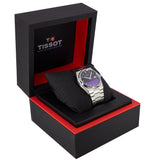 Tissot T137.407.11.051.01 Powermatic 80 Men's Watch – Gradient Blue Dial & Silver Steel Strap