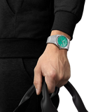 Tissot T137.407.11.091.01 PRX Powermatic 80 Men's Watch – Mint Green Dial & Silver Steel Strap