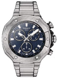 Tissot T141.417.11.041.00 T-Race Chronograph Men's Watch – Blue Dial & Silver Steel Strap