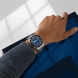 Tudor Black Bay 54 Blue Dial Silver Steel Strap Watch for Men - M7943A1A0NU-0001