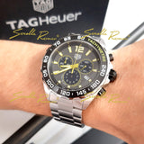 Tag Heuer Formula 1 Chronograph Men's Watch CAZ101AG.BA0842 – Grey Dial with Silver Steel Strap