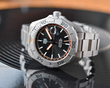 Tag Heuer Aquaracer Calibre 5 Bamford Limited Edition Black Dial Grey Steel Strap Watch for Men - WAY208C.FC6383