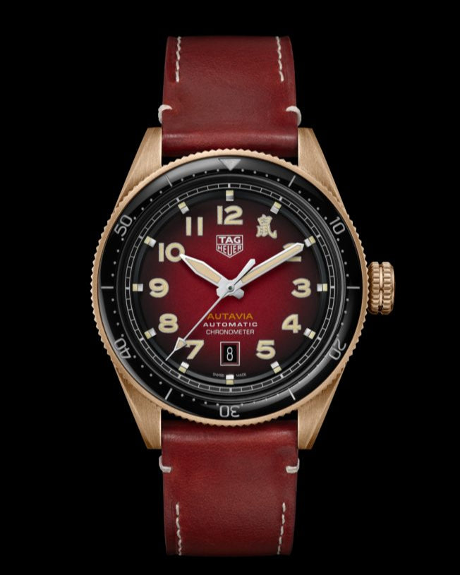 Tag Heuer Autavia Maroon Dial Watch for Men - WBE5193.FC8300