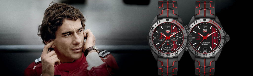 Tag Heuer Formula 1 Ayrton Senna Limited Edition Men's Watch CAZ1019.FT8027 – Black Dial with Two-Tone Rubber Strap