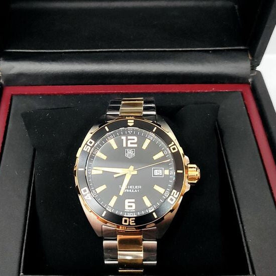 Tag Heuer Formula 1 Quartz 41mm Black Dial Two Tone Steel Strap Watch for Men - WAZ1121.BB0879