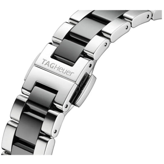 Tag Heuer Aquaracer Quartz Black Dial Two Tone Steel Strap Watch for Women - WAY131C.BA0913