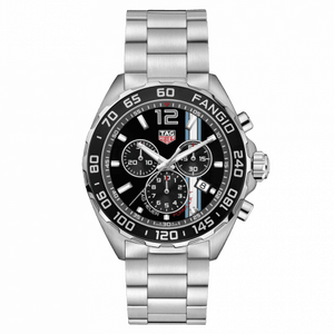 Tag Heuer Formula 1 Chronograph Black Dial Silver Steel Strap Watch for Men - CAZ101H.BA0842