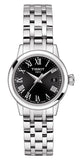 Tissot T129.210.11.053.00 Classic Dream Lady Quartz Women's Watch – Black Dial & Silver Steel Strap