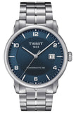 Tissot T086.407.11.047.00 Luxury Powermatic 80 Men's Watch – Blue Dial & Silver Steel Strap