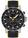 Tissot T125.617.17.051.00 T-Sport Supersport Chrono Tour de France Quartz Men's Watch – Black Dial & Black Nylon Strap