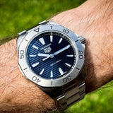Tag Heuer Aquaracer Professional 200 Quartz Black Dial Silver Steel Strap Watch for Men - WBP1110.BA0627