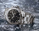 Tag Heuer Aquaracer Automatic Chronograph Black Dial Silver Steel Strap Watch for Men - CAY2110.BA0927