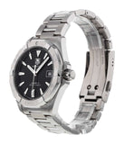 Tag Heuer Aquaracer Automatic Black Dial Silver Steel Strap Watch for Men - WAY2110.BA0928