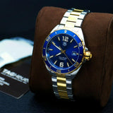 Tag Heuer Formula 1 Analog Quartz 41mm Blue Dial Two Tone Steel Strap Watch for Men - WAZ1120.BB0879