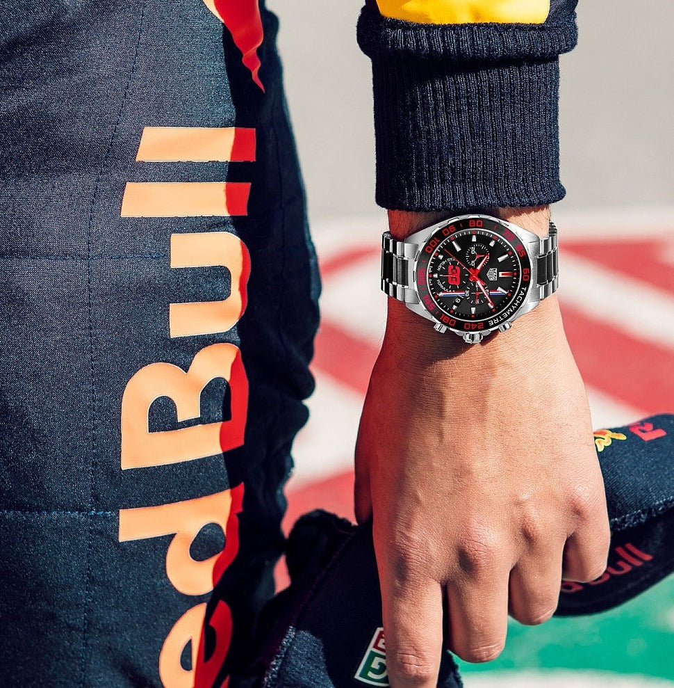 Tag Heuer Formula 1 Max Verstappen Limited Edition Grey Dial Two Tone Steel Strap Watch for Gents - CAZ101U.BA0843